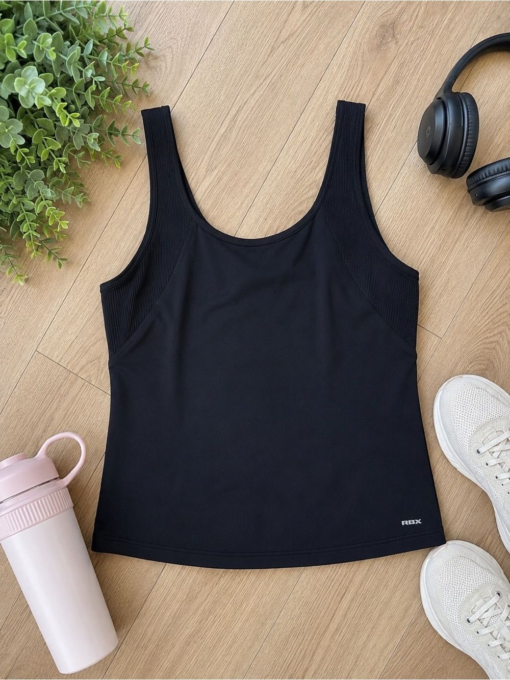 RBX Built In Bra Athletic Tank Top Black Size Small